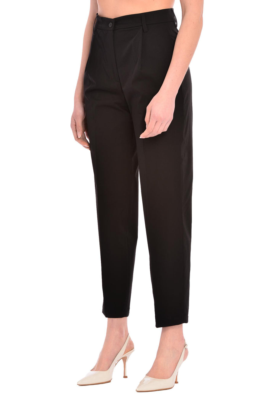 Pantalone nero Nicole america NICOLE3520 NE RAYURES NOIR 