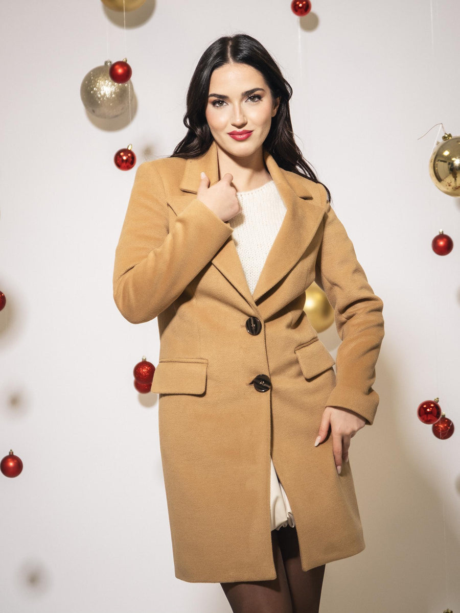 Cappotto corto monopetto Armoire Antonella cammello ANTONELLA CAMMELLO Armoire 