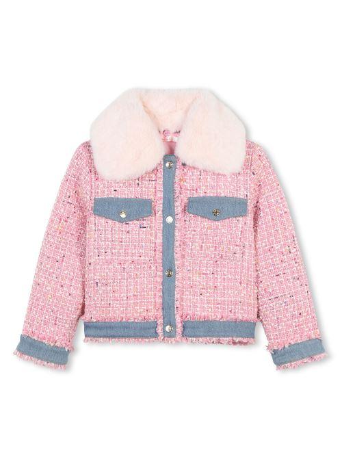 Giacca tessuto misto con colletto removibile U20555 437 Billie Blush 