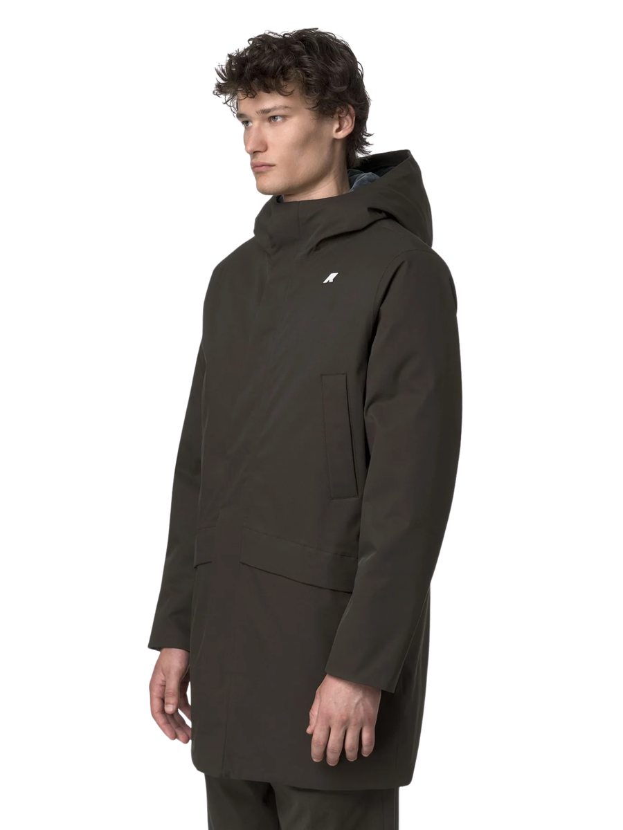 Giubbino "Jarno Twill Marmotta" K-Way nero oliva K8133FW B2V K-WAY 