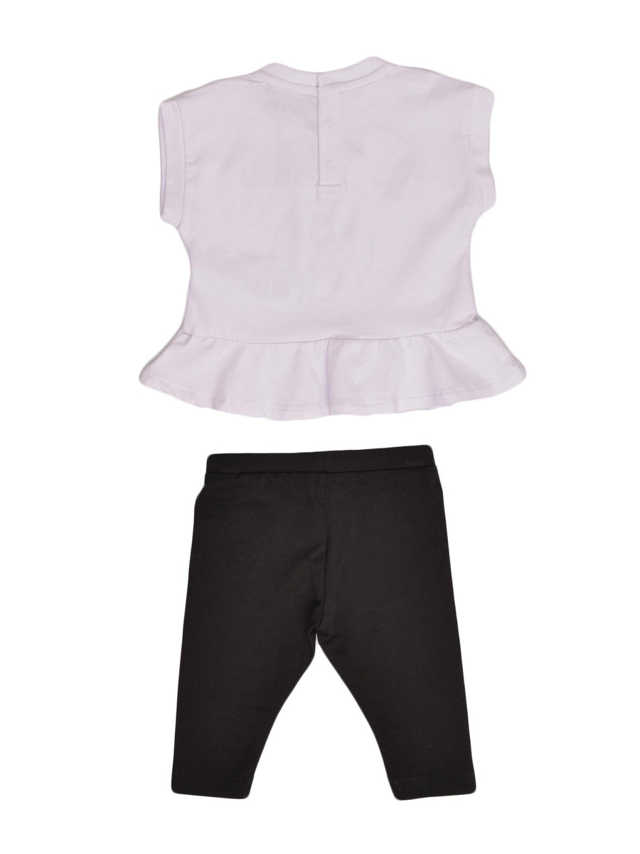 Completo t-shirt e leggings Double question mark MDG00NLBA10 80359 Moschino 