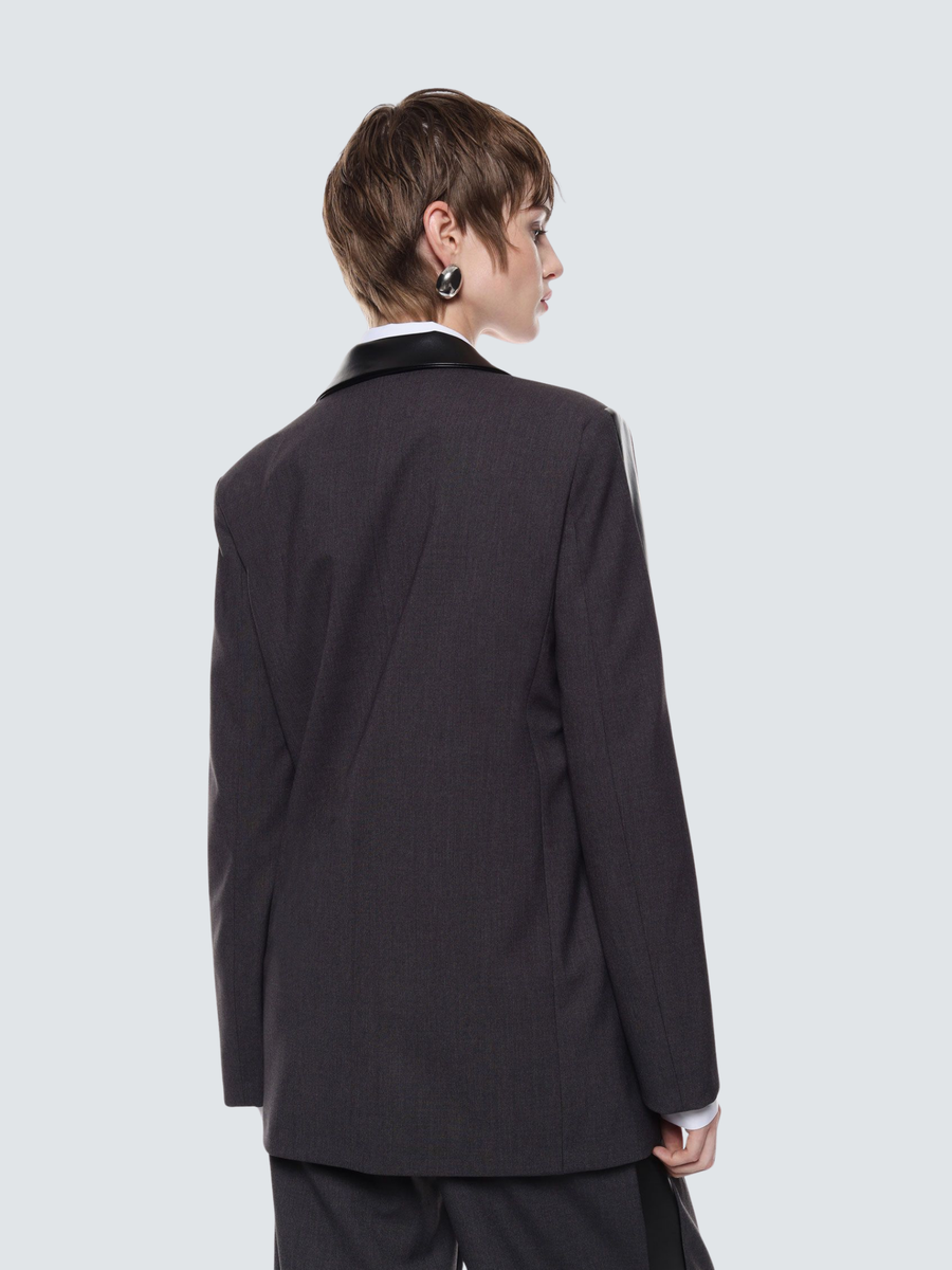 Blazer Imperial grigio antracite con bottoni doppi e dettagli JBF0KFV ANTRACITE Imperial 