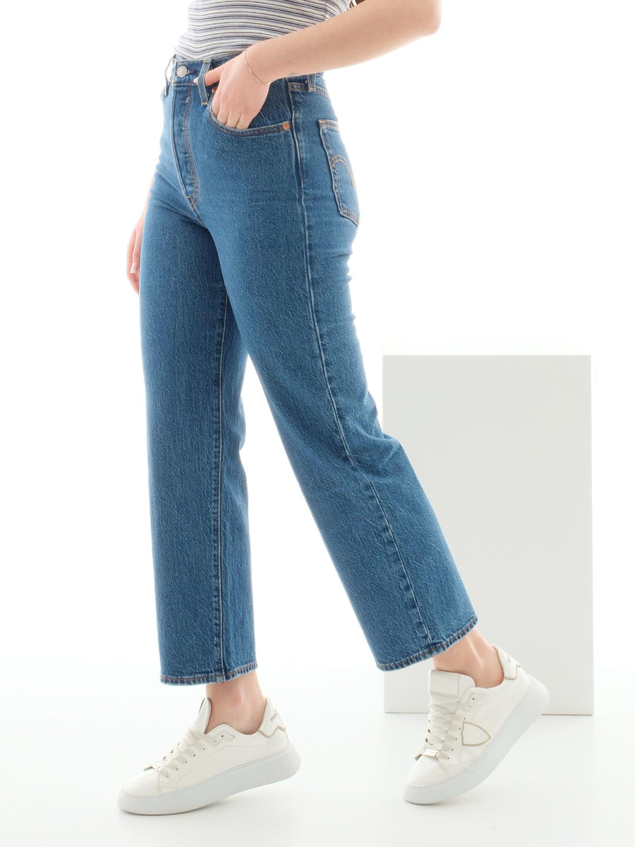 Jeans a vita alta Levi's blu in denim 72693-0117 U Levi's 