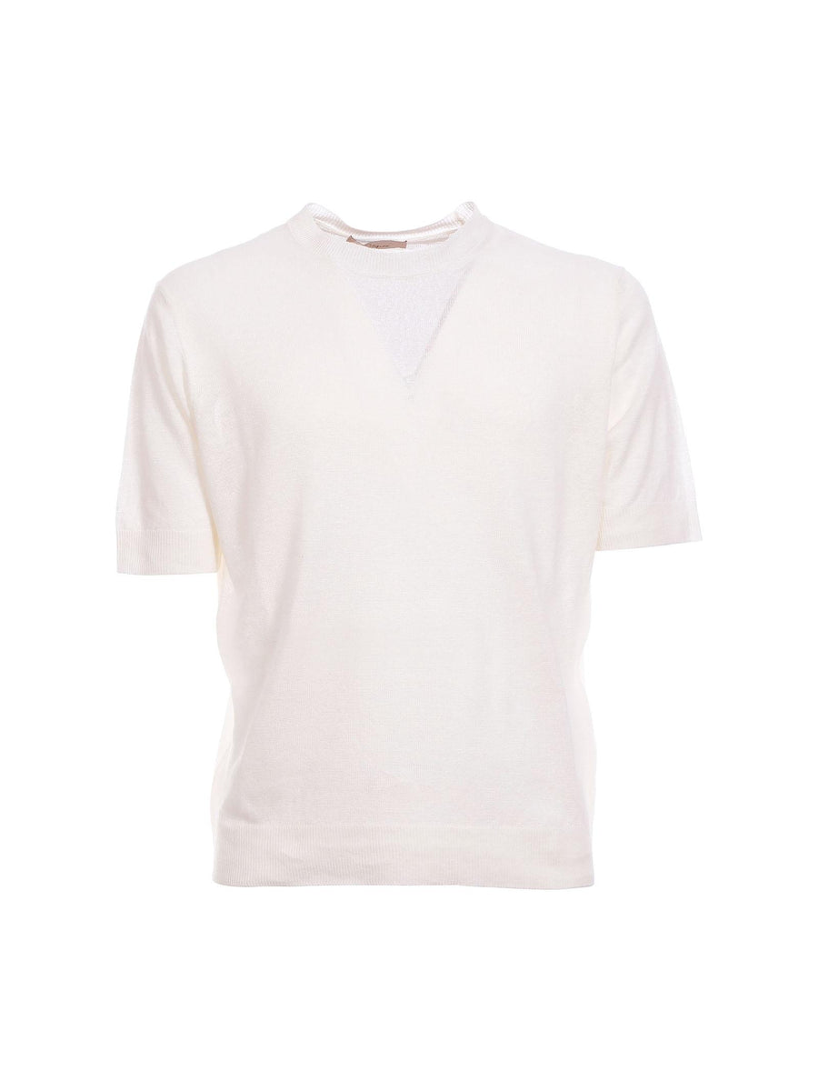 Maglia oversize Portofino bianca in lino 1042 125 Portofino 