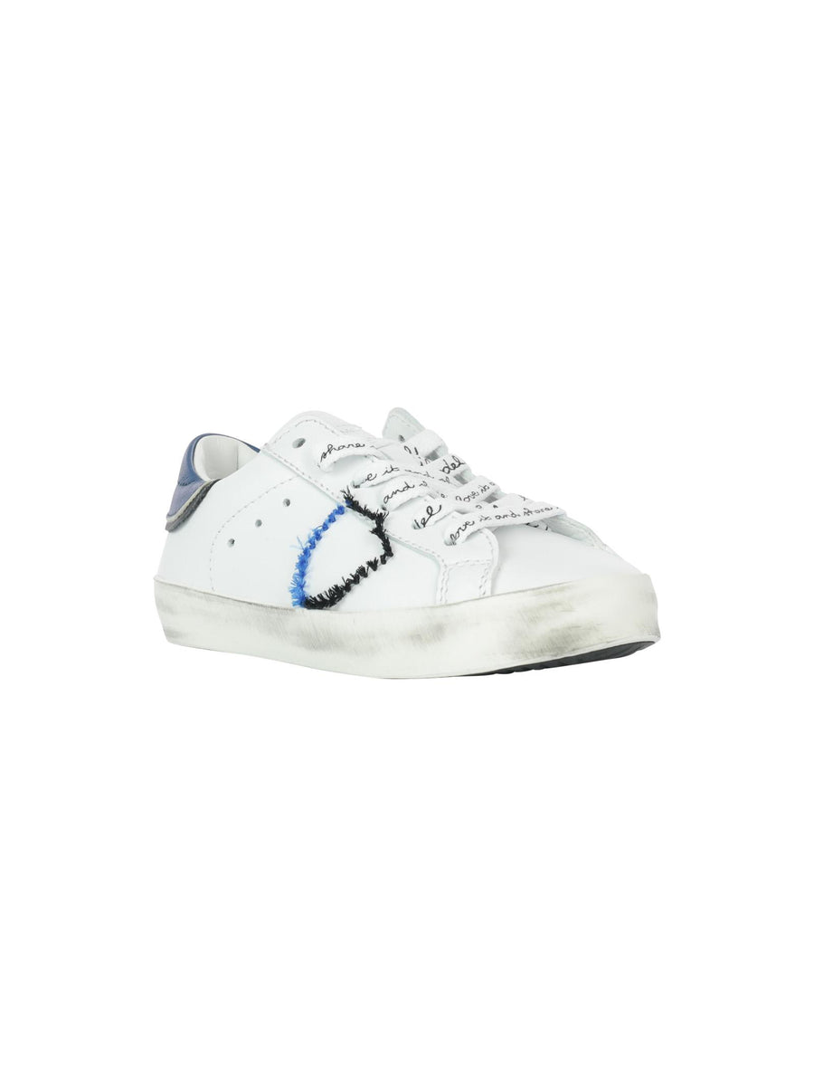 Sneakers Prsx Broderie bianco e blu 72697 02 Philippe Model 