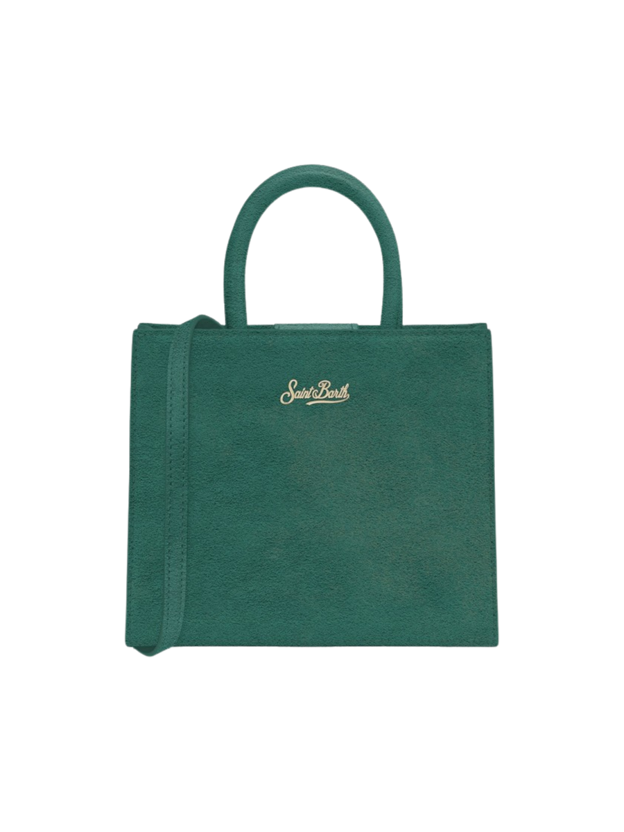Borsa mini a mano "18" Saint Barth verde in pelle scamosciata SHBM0001 00505I MC2 SAINT BARTH 