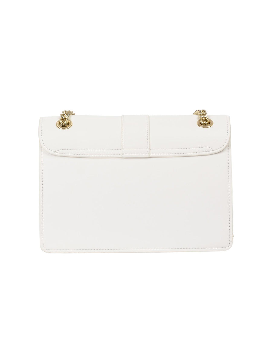 Borsa a tracolla bianca con borchiette oro GBDA3247 BIA/ORO Gaelle 