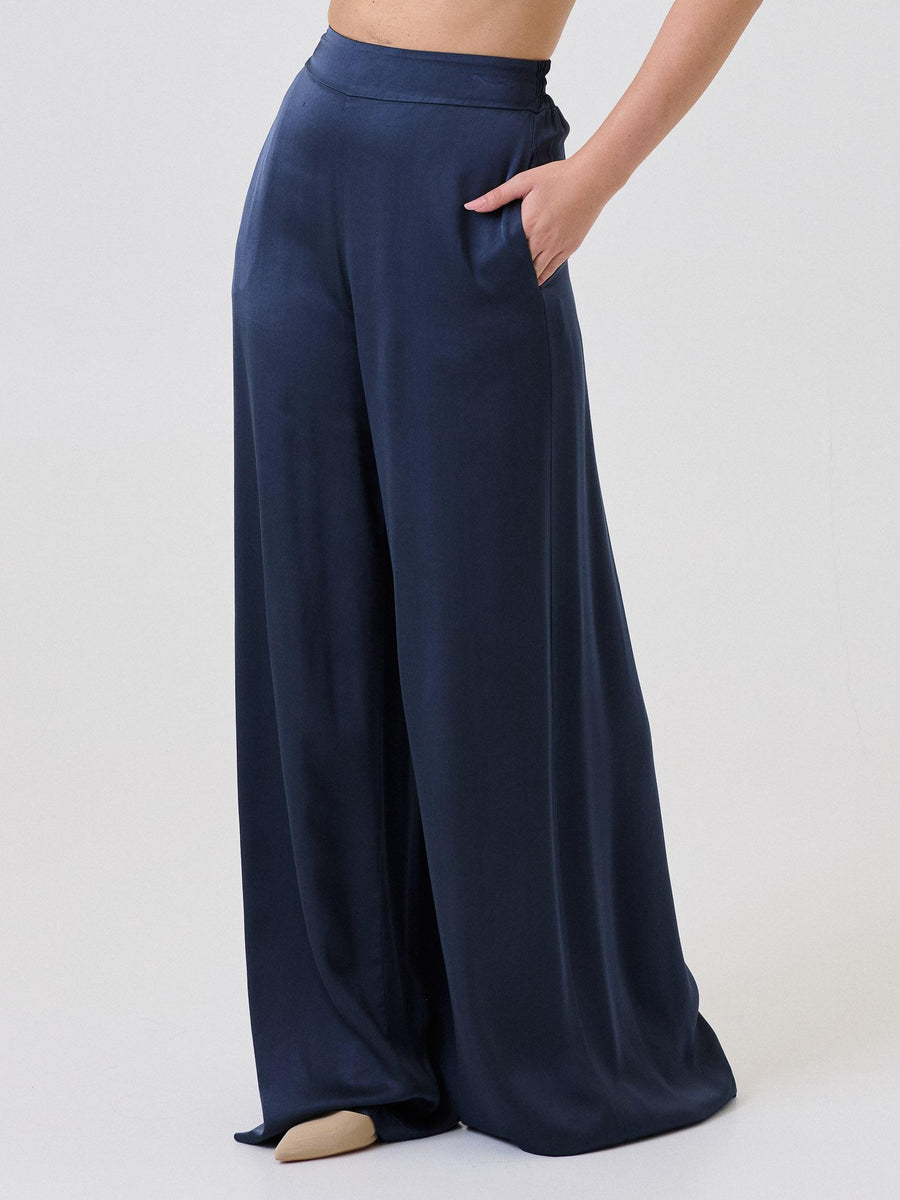 Pantalone a palazzo Armoire blu indaco C827P22R INK Armoire 