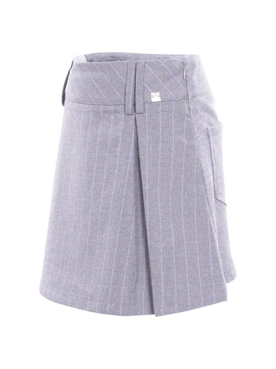 Minigonna Manila Grace ragazza grigio gessato MFJF24G128 GRI Manila Grace 