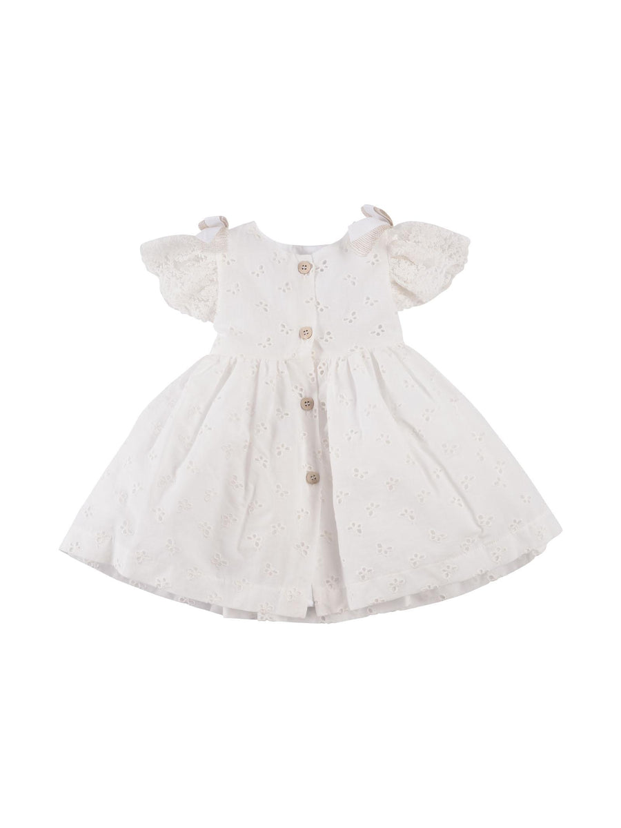 Abito in macramè bianco EG307 C240 Marlù 