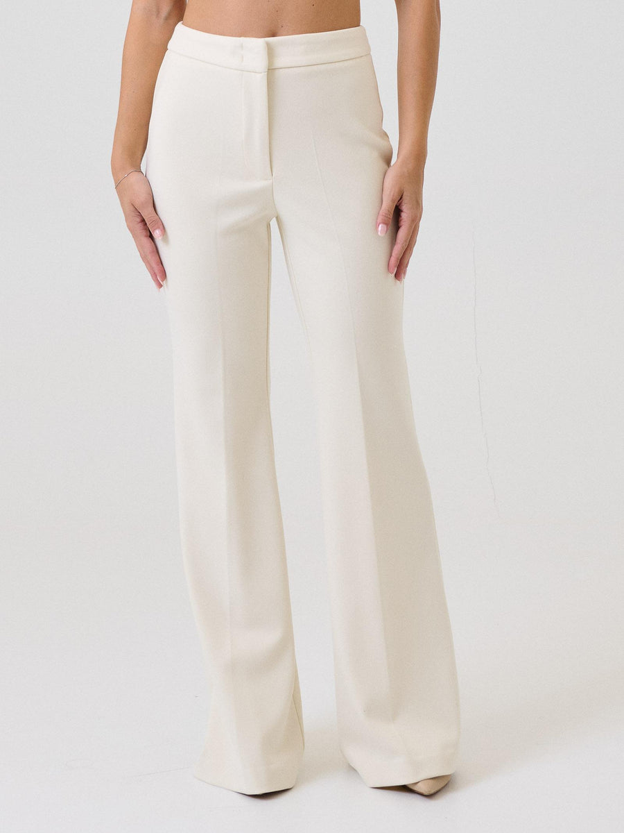 Pantalone a zampa Bohemian Vì bianco latte PA2218 MILK Bohemian V 