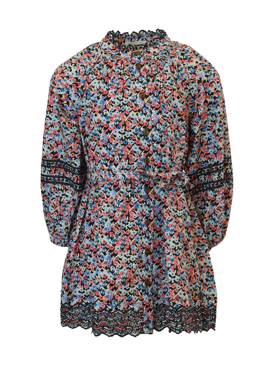 Abito camicia floreale blu 168259 0604 Scotch & Soda 