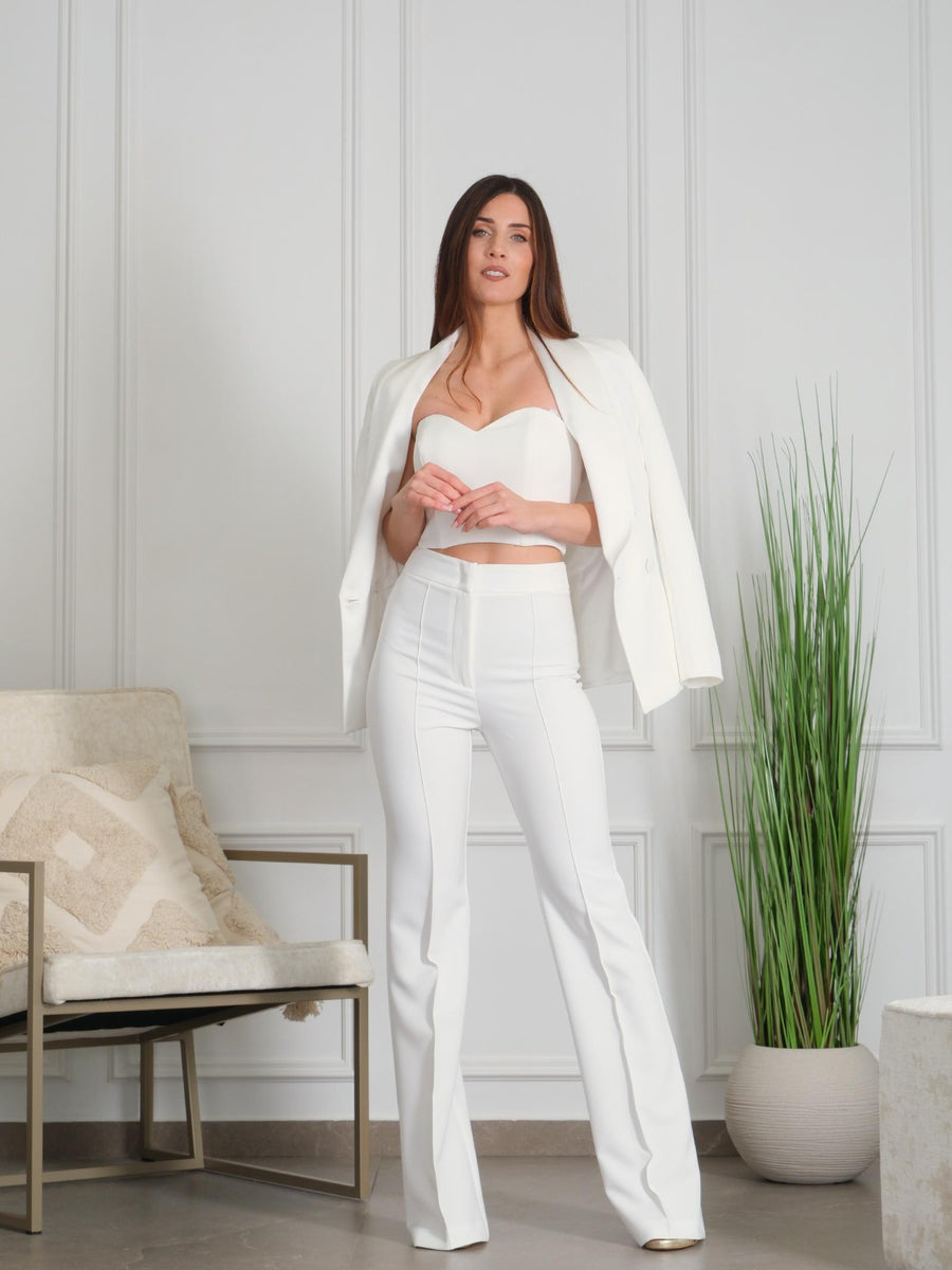 Top a cuore Silence Limited bianco BOU845 OFFWHITE Silence Limited 