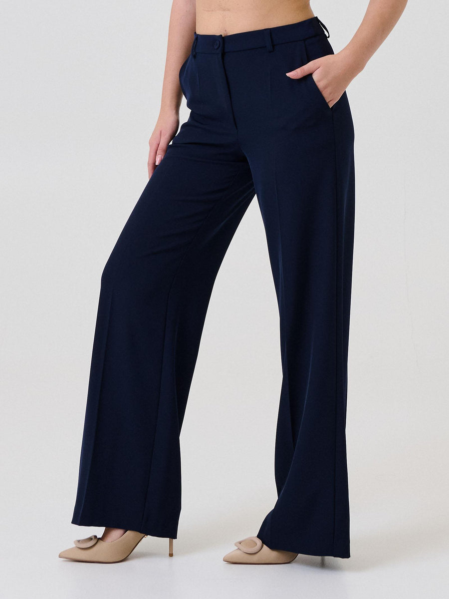 Pantalone a palazzo "Kadì" Armoire blu 25518 BLU Armoire 
