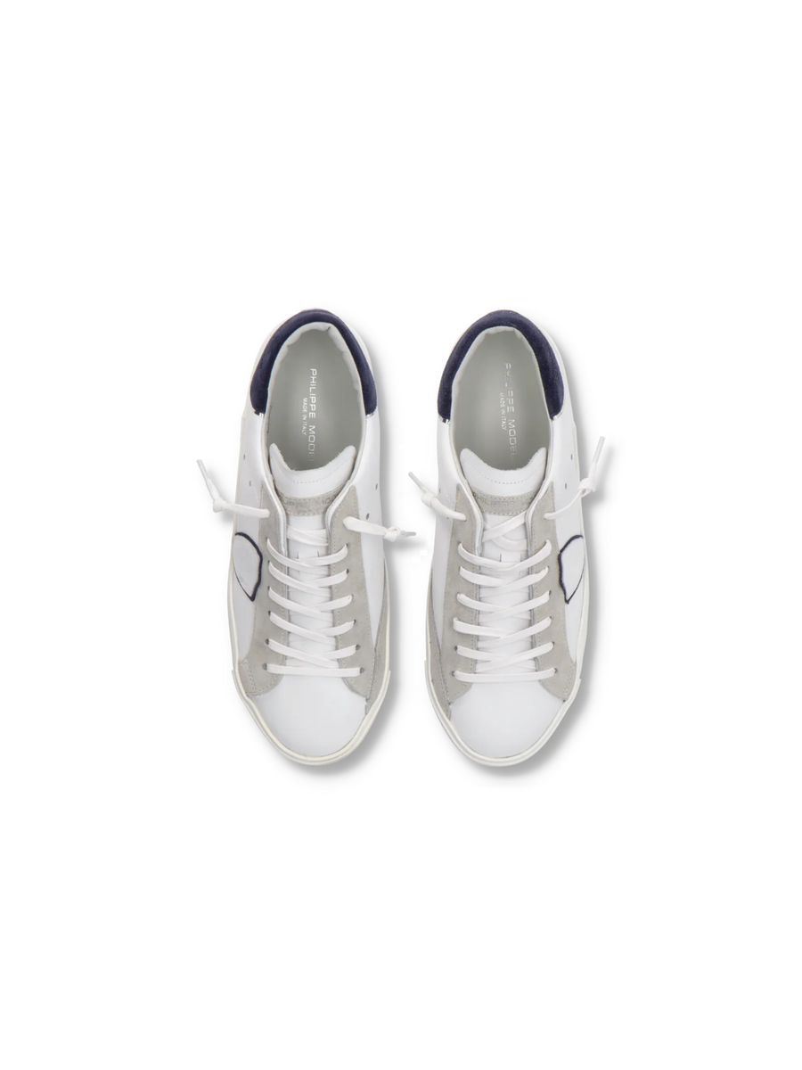Sneaker bassa Prsx Philippe Model bianca e blu PRLU VX22 Philippe Model 