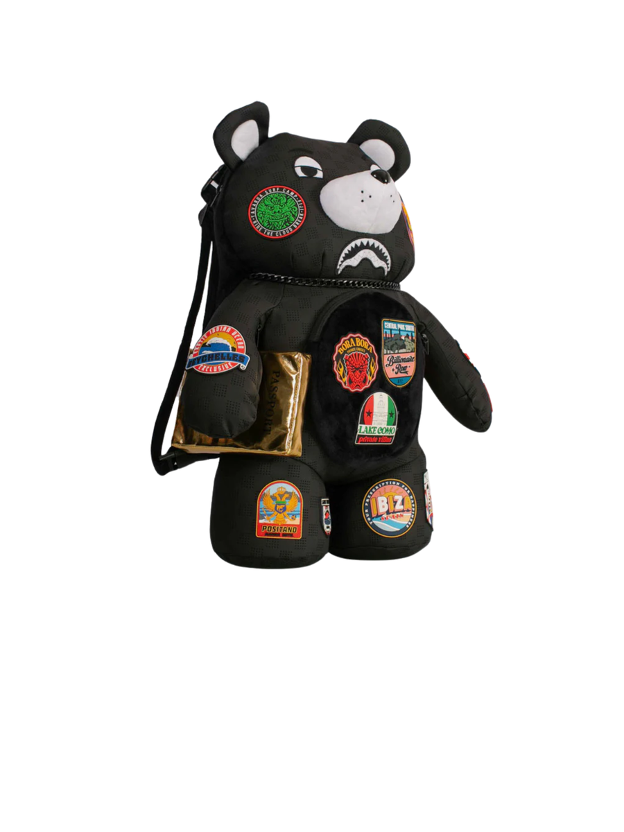 Zaino "global mogul billionaire teddy bear" Sprayground nero 910B7436 NSZ Sprayground 