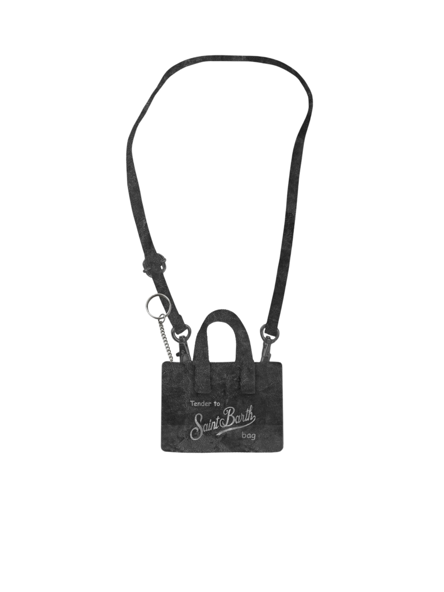 Portachiavi "velvet 00" Saint Barth nero KEYB002 01336G MC2 SAINT BARTH 