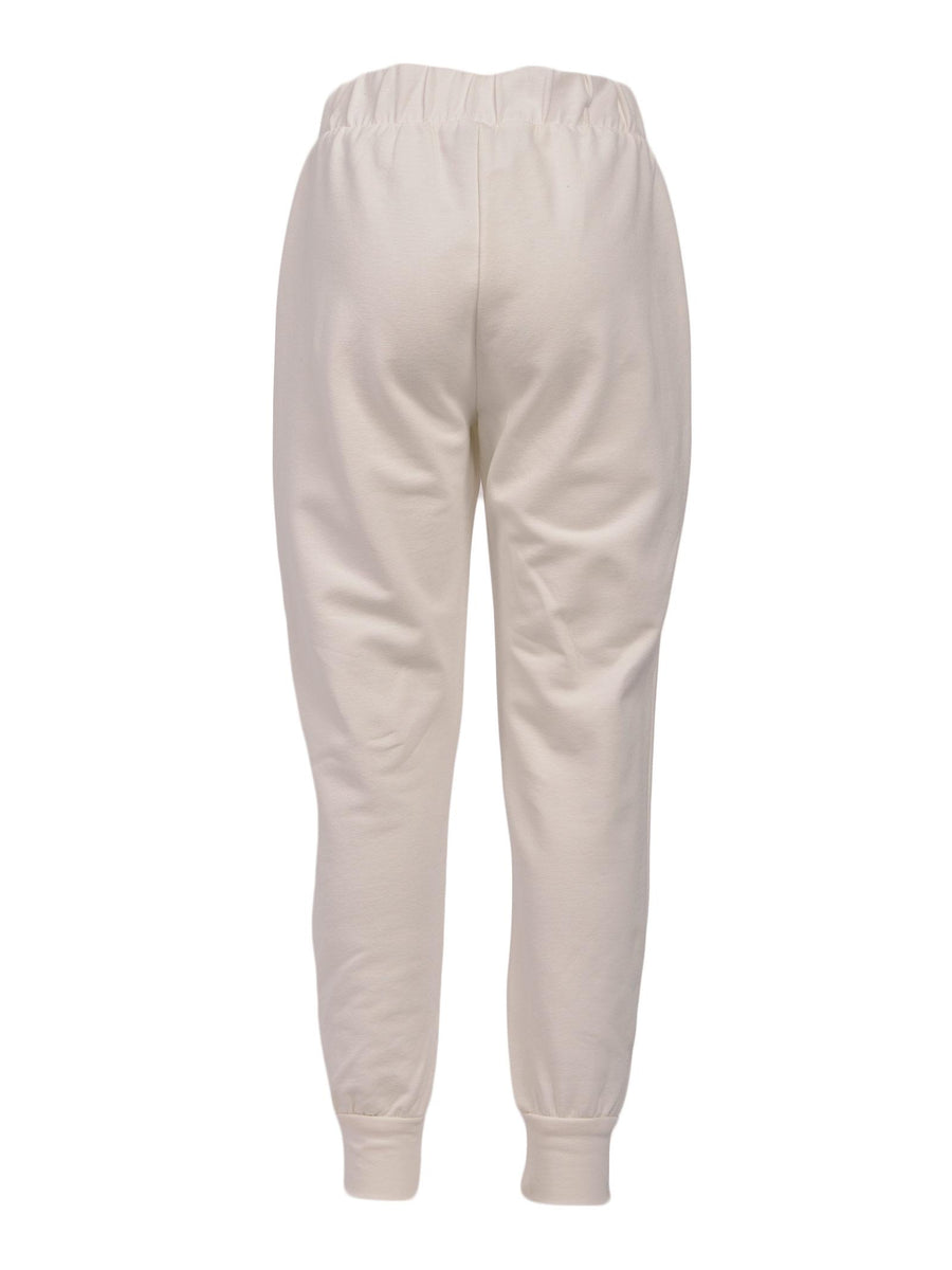 Pantalone joggers bianco FJ05042G39 3102 Dixie Kids 