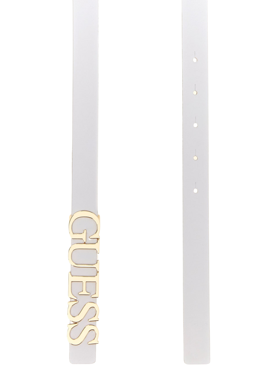 Cintura Guess bianca con fibbia logo lettering BW9231P5235 WHI Guess 