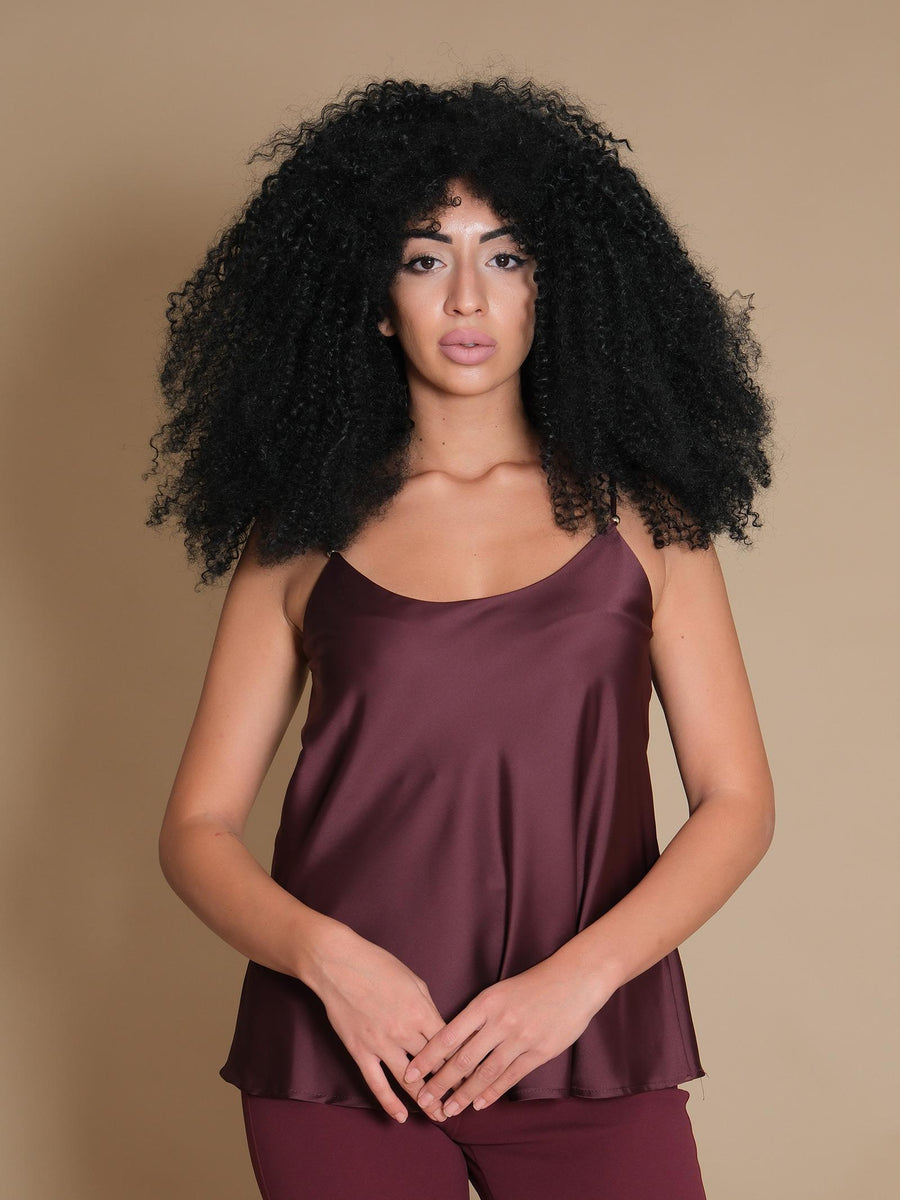 Bluse Imperial rosso marsala scollo rotondo RGJ5IDG MARSALA Imperial 