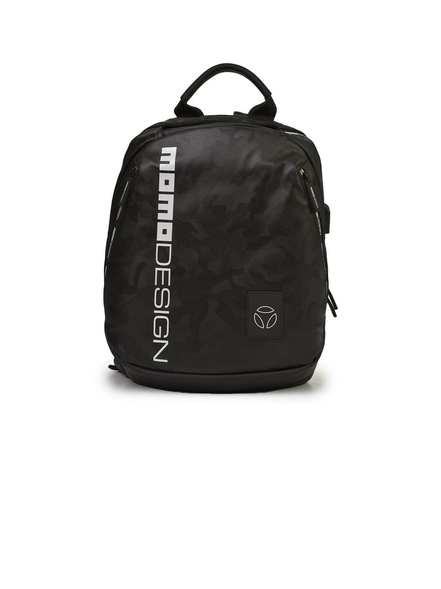 Zaino nero camouflage con logo Momo MO-01SP BLK/WHT Momo Design 
