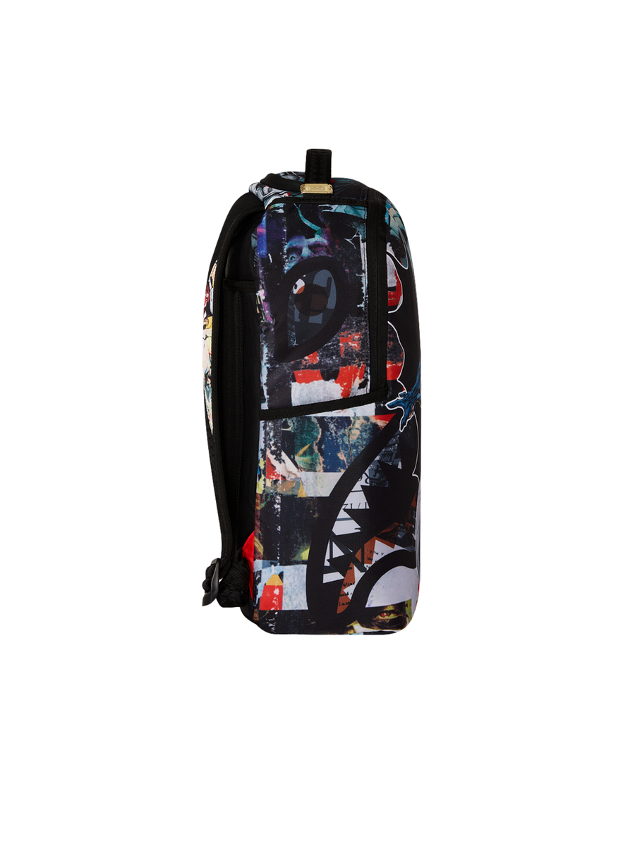 Zaino "Dc Batman collage Shark" Sprayground nero con stampa batman 910B7340 NSZ Sprayground 
