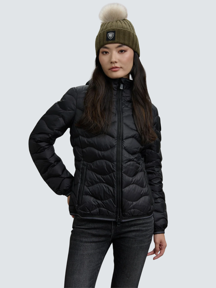 Giubbino ad onde "Camelia" Blauer nero BLDC03095 999EI Blauer 