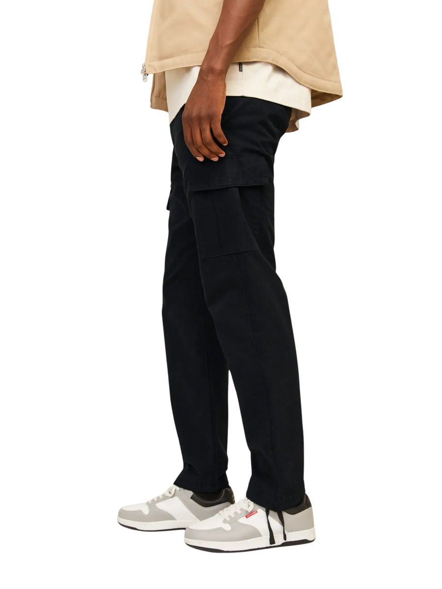 Pantalone cargo Jack & Jones nero 12258150 Black Jack & Jones 