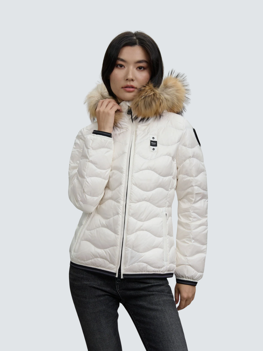 Giubbino con bordo in pelliccia "Aldie" Blauer bianco BLDC03096 100BI Blauer 