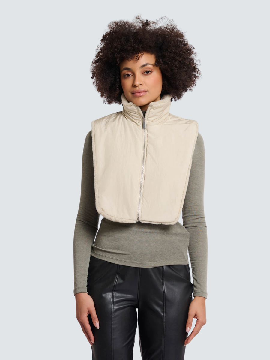 Collo imbottito "Nura" Rino & Pelle double-face beige Nura.7002512 Birch Rino & Pelle 