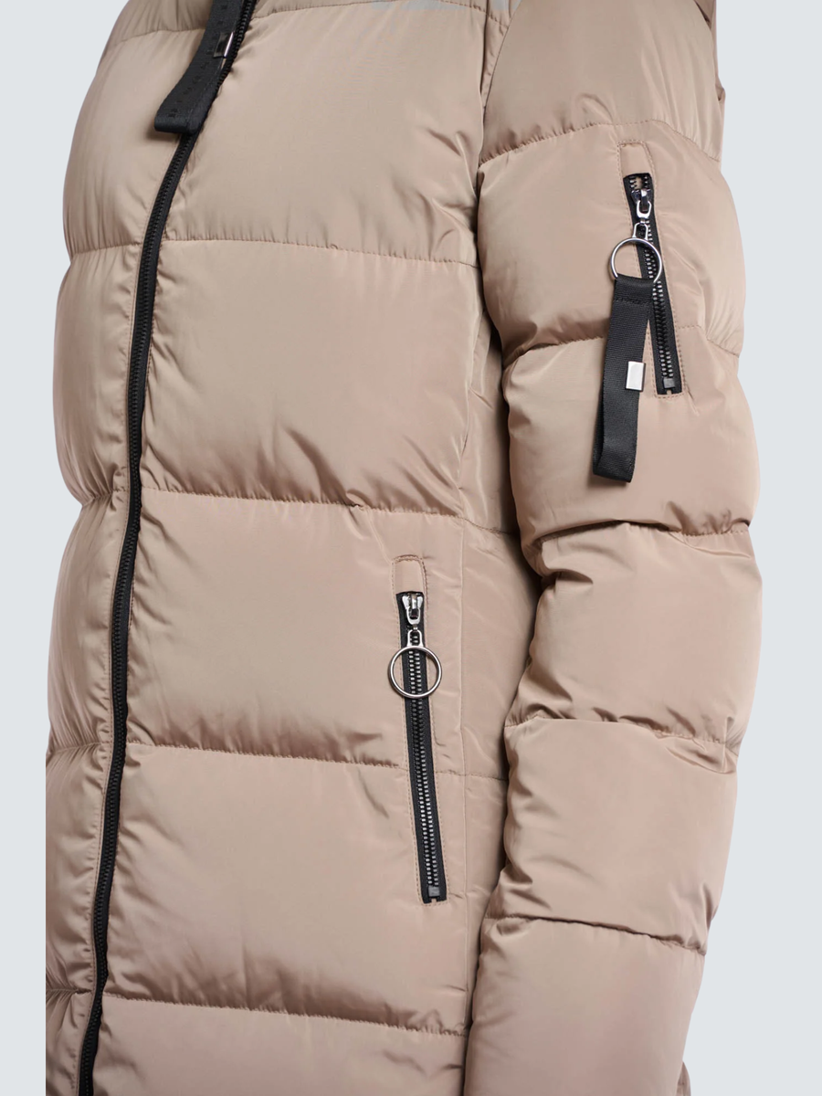 Giubbino lungo "Jade coat" Rino & Pelle marrone Jade.7002512 Toffee Rino & Pelle 