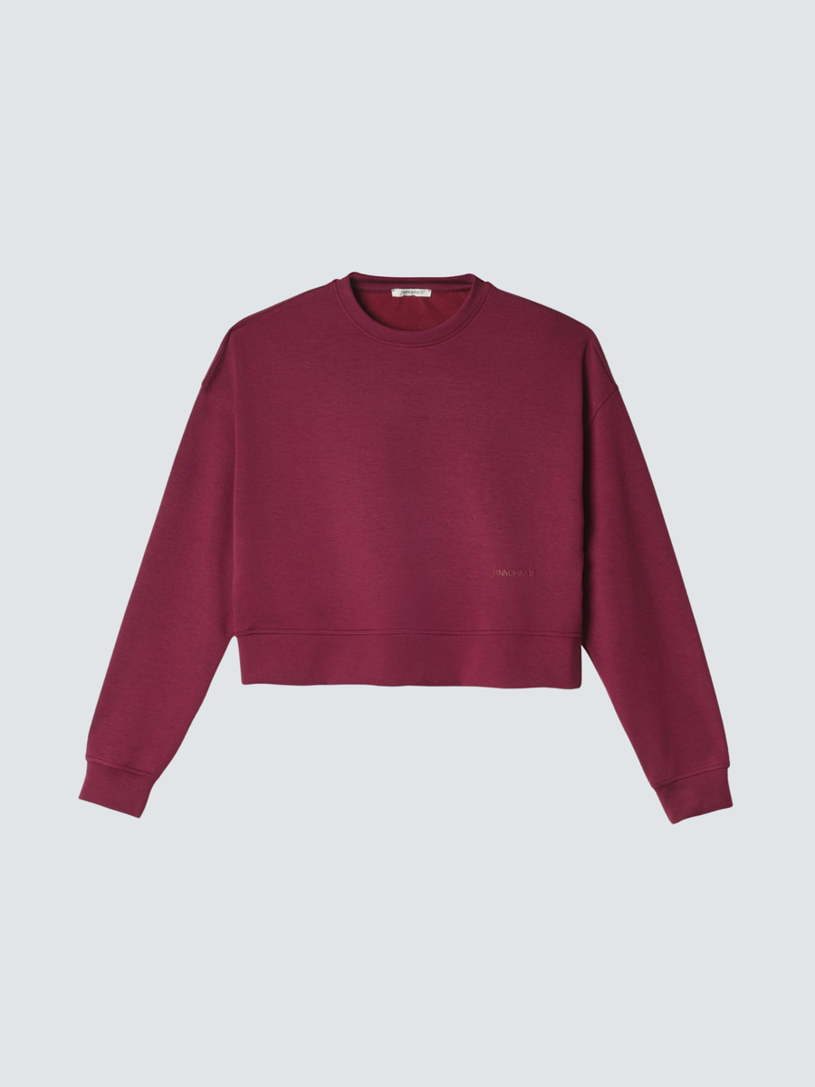 Felpa cropped Hinnominate rossa HMABW01991 RS02 Hinnominate 