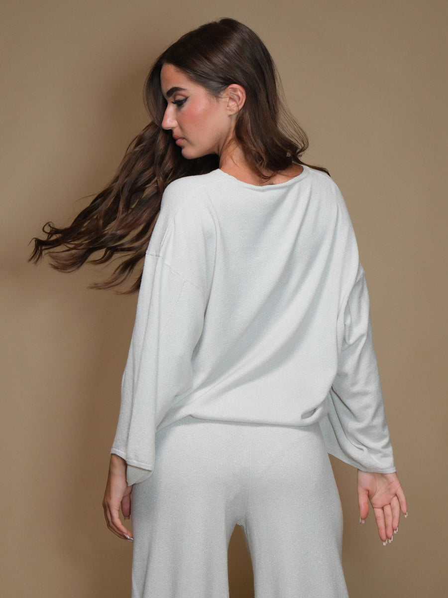 Maglia Armoire lurex crema R2045L CREMA Armoire 