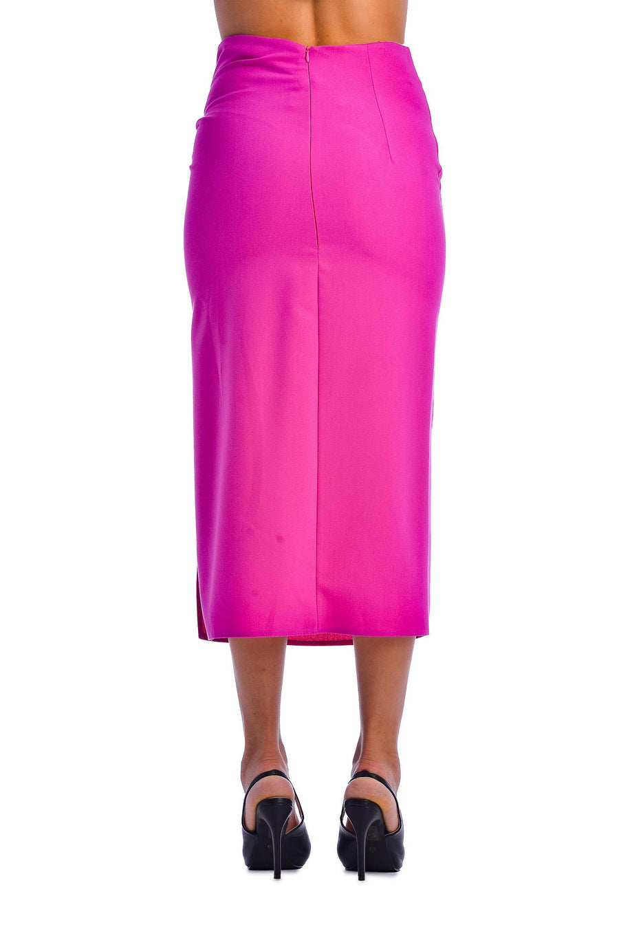 Gonna midi fucsia 24703 FUX Tensione in 