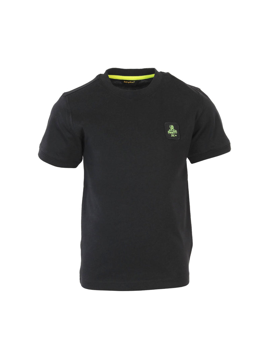 T-shirt nera patch logo frontale e scritta sul retro RW424 NE Refrigiwear 