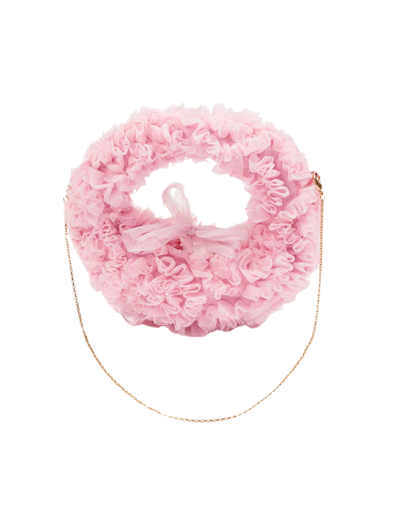 Borsa a cerchio Miss Grant rosa in tulle MG1555 BUBBLE Miss Grant 