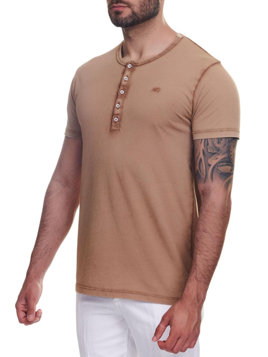 T-shirt beige con bottoncini AD0775RM0194LT 15 Alessandro Dell'Acqua 