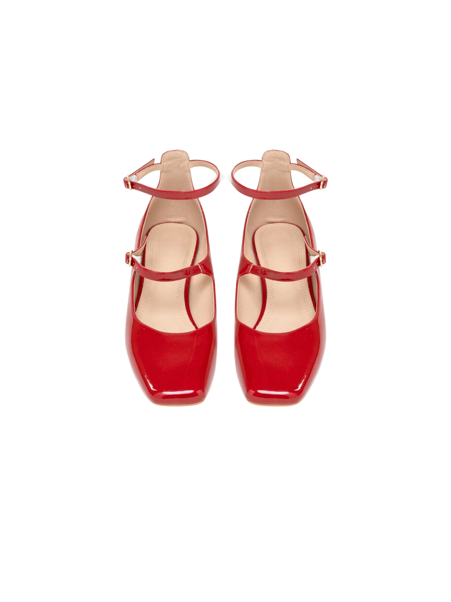 Ballerina TwentyFourhaitch Luxemburg rossa in vernice LUXEMBURG ROSSO TwentyFourhaitch 