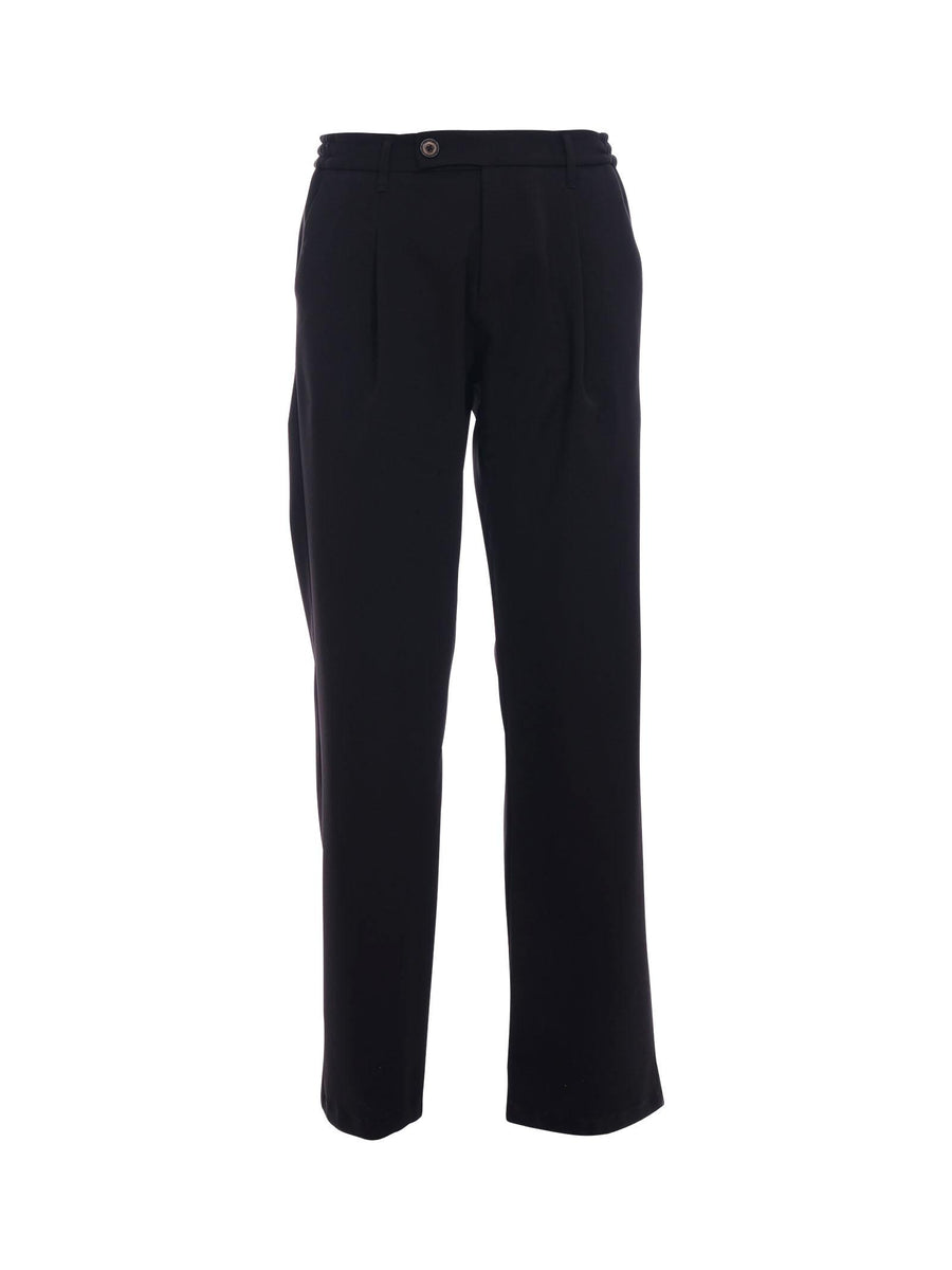 Pantalone Imperial nero elasticizzato ai lati PE6PJBQ NERO Imperial 
