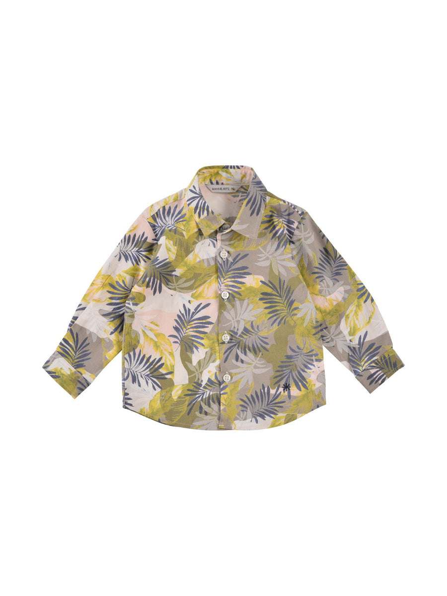 Camicia tropicale MR1675 BLU Manuel Ritz 