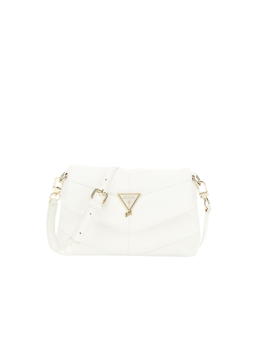 Borsa a spalla Guess bianca trapuntata a V J5YZ12WGVT0 G012 Guess 