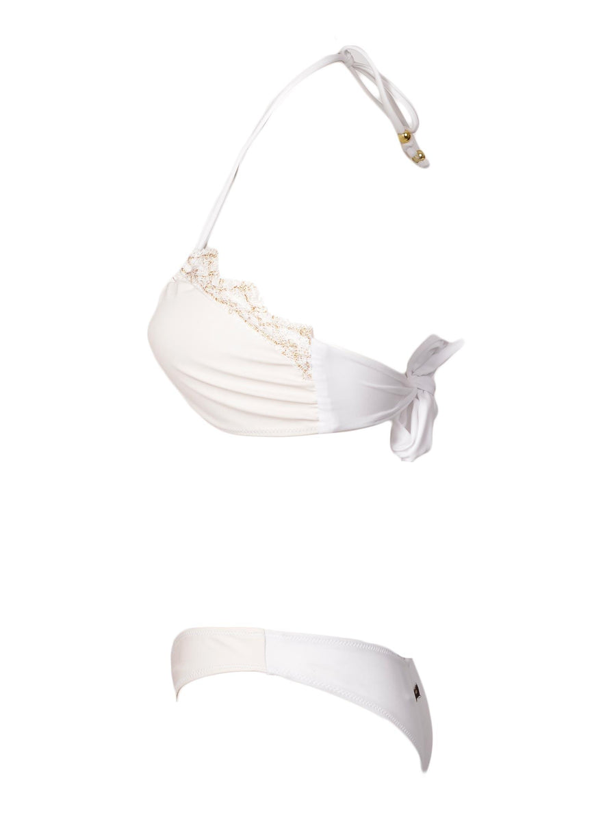 Bikini a fascia bianca Burlesque lace FGBW1556 BIA 4giveness 