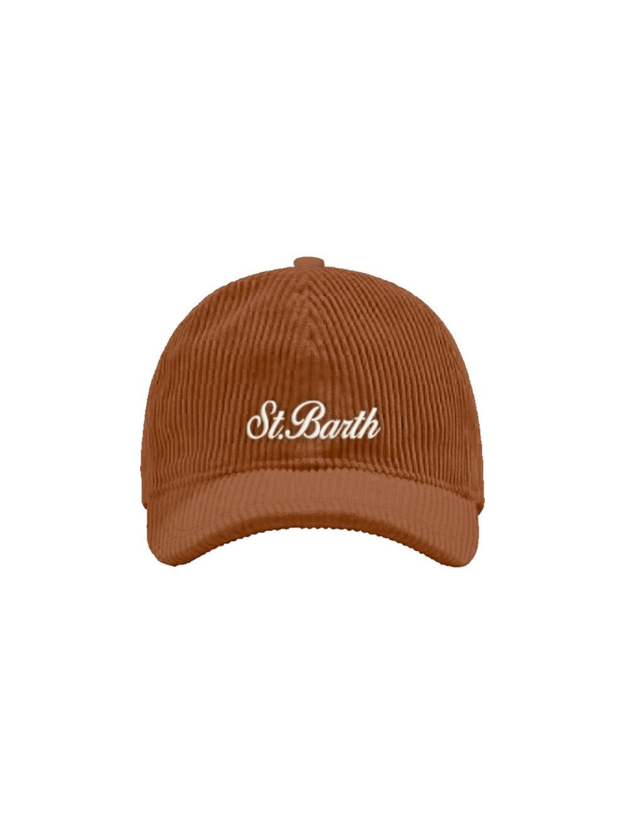 Cappello "18 emb" Saint Barth marrone a costine BASB0009 00163I MC2 SAINT BARTH 