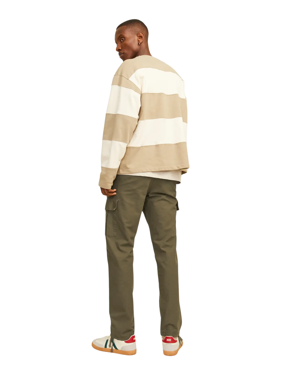 Pantalone cargo Jack & Jones verde oliva 12258150 Olive Night Jack & Jones 