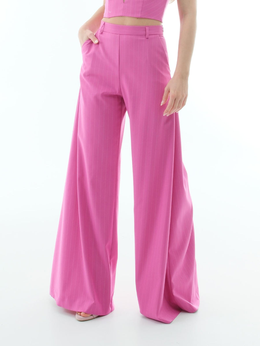 Pantalone "over stripe" Silence Limited fucsia SD2037 FUXIA Silence Limited 