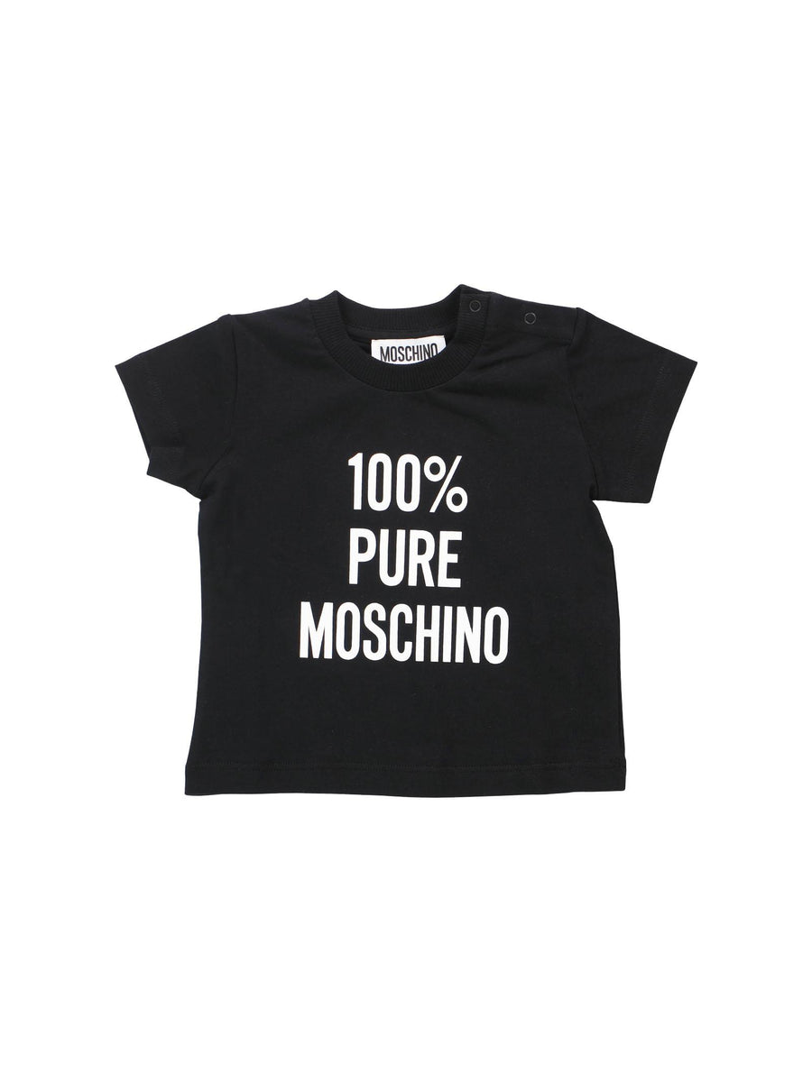 T-shirt nera 100% pure Moschino MUM03ZLAA01 60100 Moschino 