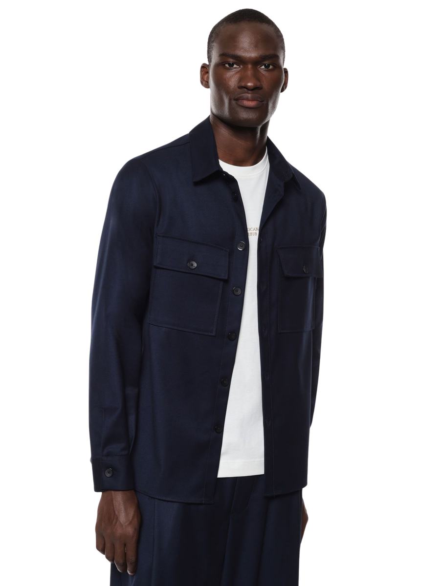 Camicia Imperial blu navy con tasche sul petto C1I9KBV NAVY Imperial 
