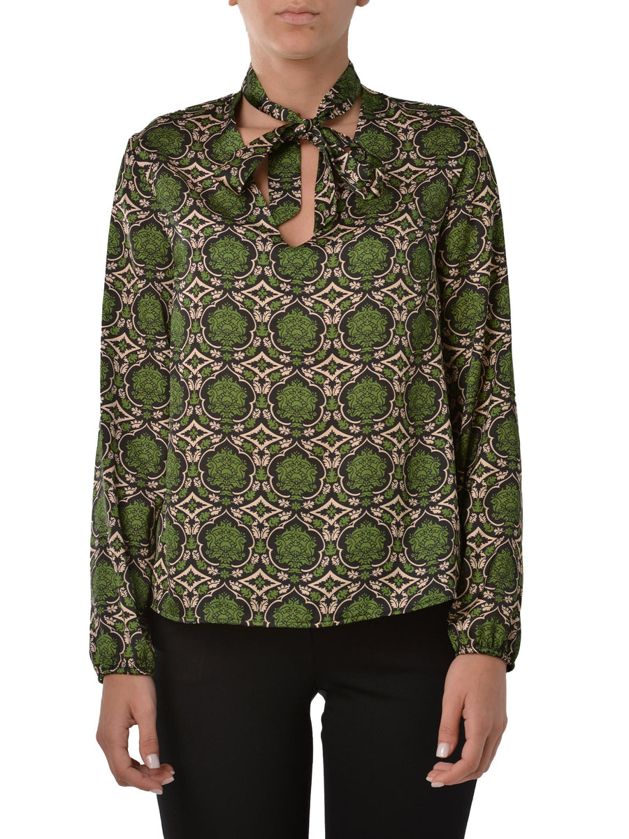 Blusa a fantasia con fiocco CKC9COD NE/VER Imperial 