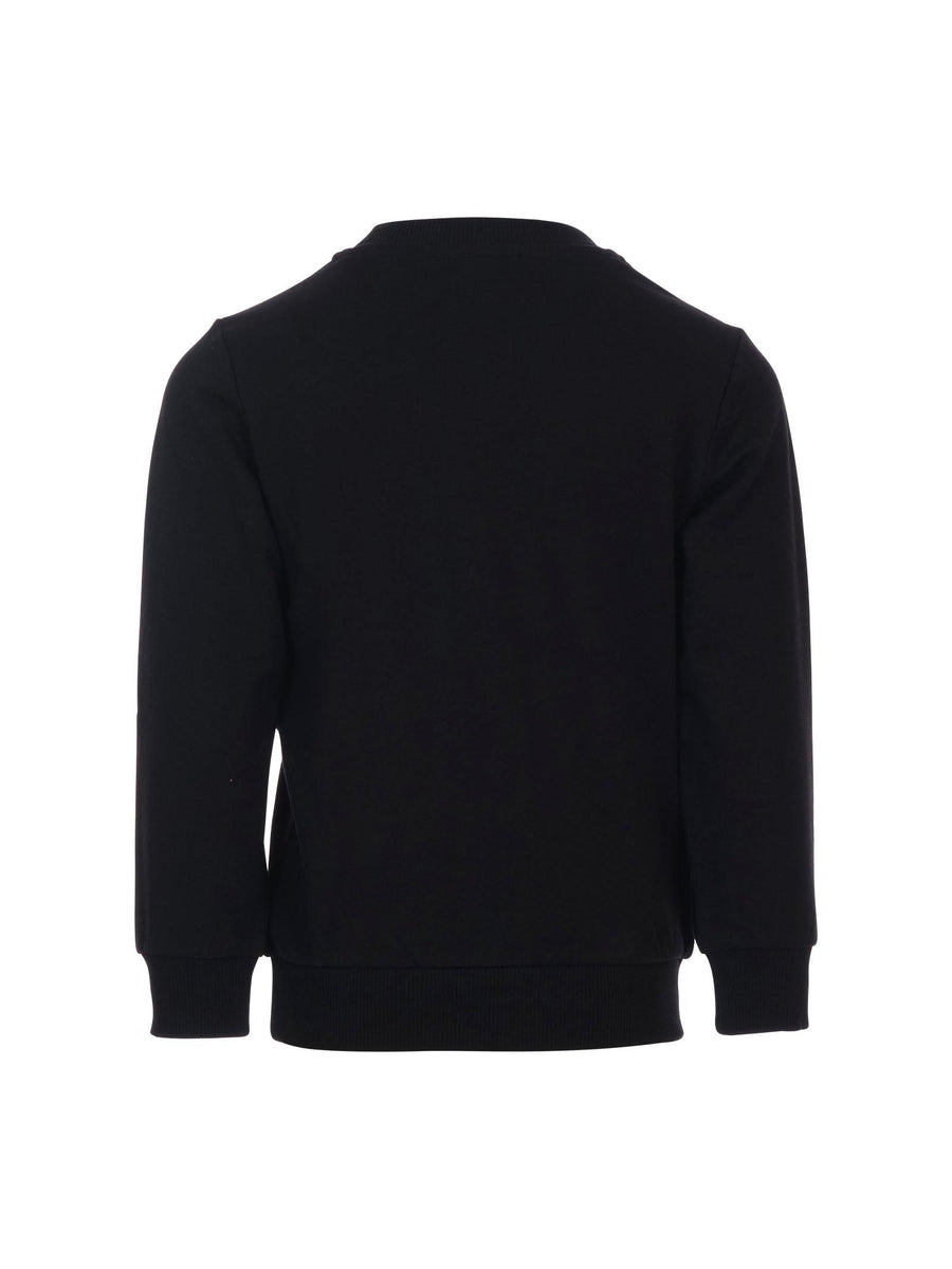 Felpa Moschino nera con logo lettering HUF09I 60100 Moschino 