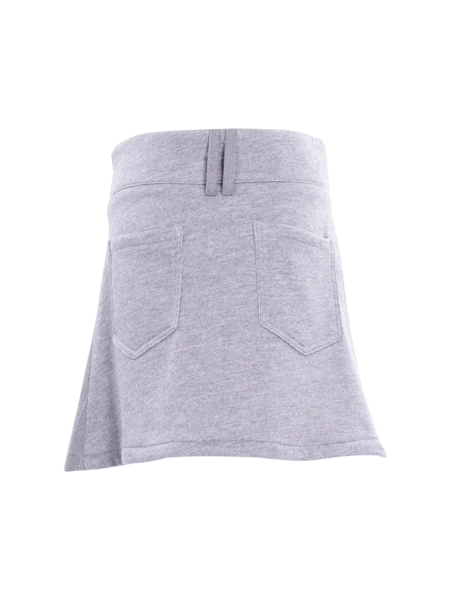 Minigonna Manila Grace ragazza grigio gessato MFJF24G128 GRI Manila Grace 
